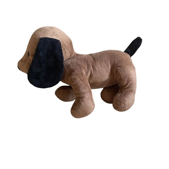 Manhattan Toy Plush Brown Dog Pooch Party Stuffed Animal Black Puppy Hound - Picture 4 of 7